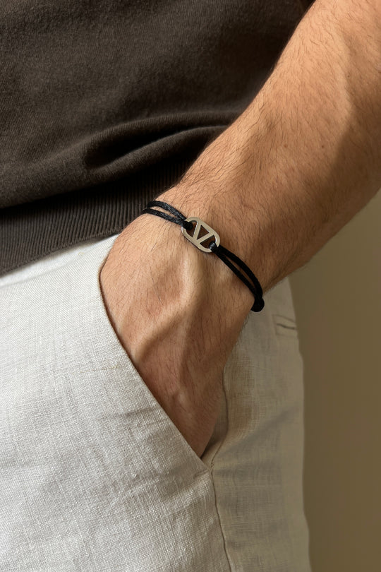 Valeur Satin Bracelet Silver